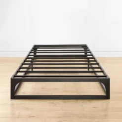 9" Metal Hinged Corner Platform Bed Frame Black - Mellow 14 9" Metal Hinged Corner Platform Bed Frame Black - Mellow -Bedroom Home Store GUEST f3812e5d 2511 466f a87c eab2cfd22f82