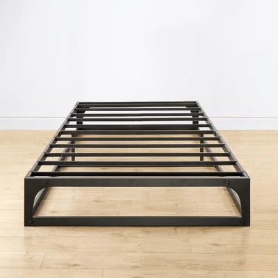 9" Metal Hinged Corner Platform Bed Frame Black - Mellow 7 9" Metal Hinged Corner Platform Bed Frame Black - Mellow - Image 5