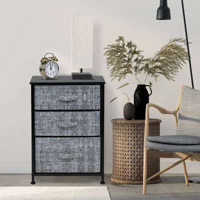 Sorbus Drawer Nightstand Shelf For Bedroom Home Etc Gray 4 Sorbus Drawer Nightstand Shelf For Bedroom Home Etc Gray - Image 2
