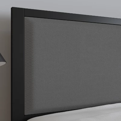 Merrick Lane Headboard Upholstered Headboard With Metal Frame And Adjustable Rail Slots 7 Merrick Lane Headboard Upholstered Headboard With Metal Frame And Adjustable Rail Slots - Image 5