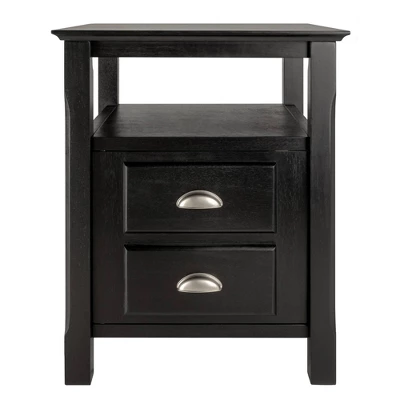 Timber Nightstand Black - Winsome 5 Timber Nightstand Black - Winsome - Image 3