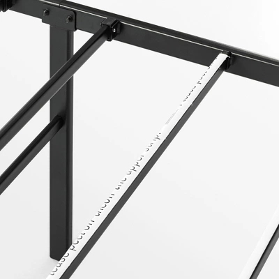 18" Classic Metal Platform Bed Frame Black - Mellow 7 18" Classic Metal Platform Bed Frame Black - Mellow - Image 5