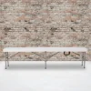 Emma And Oliver 11"W X 72"L Portable Bi-Fold Granite White Folding Bench 2 Emma And Oliver 11"W X 72"L Portable Bi-Fold Granite White Folding Bench -Bedroom Home Store GUEST f8b91ed7 6fcd 4925 bca6 e0f301b7e0ce