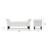 Jennifer Taylor Home Kathy Roll Arm Entryway Accent Bench 1 Jennifer Taylor Home Kathy Roll Arm Entryway Accent Bench -Bedroom Home Store GUEST f99dcfd0 9375 4094 8df8 32890dc9c43f