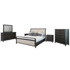 6pc Cindi Sleigh Bedroom Set Gray - Abbyson Living 39 6pc Cindi Sleigh Bedroom Set Gray - Abbyson Living -Bedroom Home Store GUEST fa758768 d475 45ce 825e 127af3bb7db1