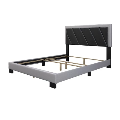 Salina Diagonal Stitched Upholstered Bed - Eco Dream 4 Salina Diagonal Stitched Upholstered Bed - Eco Dream - Image 2