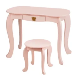 Costway Kids Makeup Dressing Table Chair Set Princess Vanity & Tri-folding Mirror 21 Costway Kids Makeup Dressing Table Chair Set Princess Vanity & Tri-folding Mirror -Bedroom Home Store GUEST fcd88823 85c6 4948 b01a 1b53f3e98c60