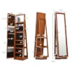 Costway 360degree Rotatable Jewelry Cabinet 2-in-1 Lockable Mirrored Organizer 1 Costway 360degree Rotatable Jewelry Cabinet 2-in-1 Lockable Mirrored Organizer -Bedroom Home Store GUEST fd982274 c00f 44ac 9008 51b2152b761b