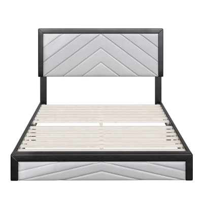 Blake Chevron Stitched Upholstered Platform Bed - Eco Dream 5 Blake Chevron Stitched Upholstered Platform Bed - Eco Dream - Image 3