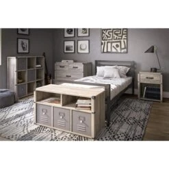 Little Seeds Nova 4 Drawer Storage Dresser With Leather Drawer Pulls, Gray Oak 9 Little Seeds Nova 4 Drawer Storage Dresser With Leather Drawer Pulls, Gray Oak -Bedroom Home Store GUEST feadcc20 2b2b 4871 9144 c9049d7f5463